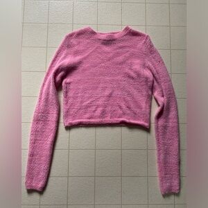 Cute crop top Pink Women's Sweater